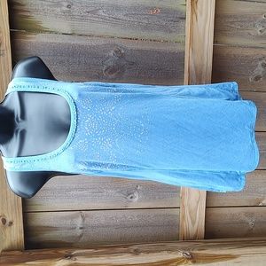 🏵️ Lululemon Blue Loose Fit Ruffle Tank